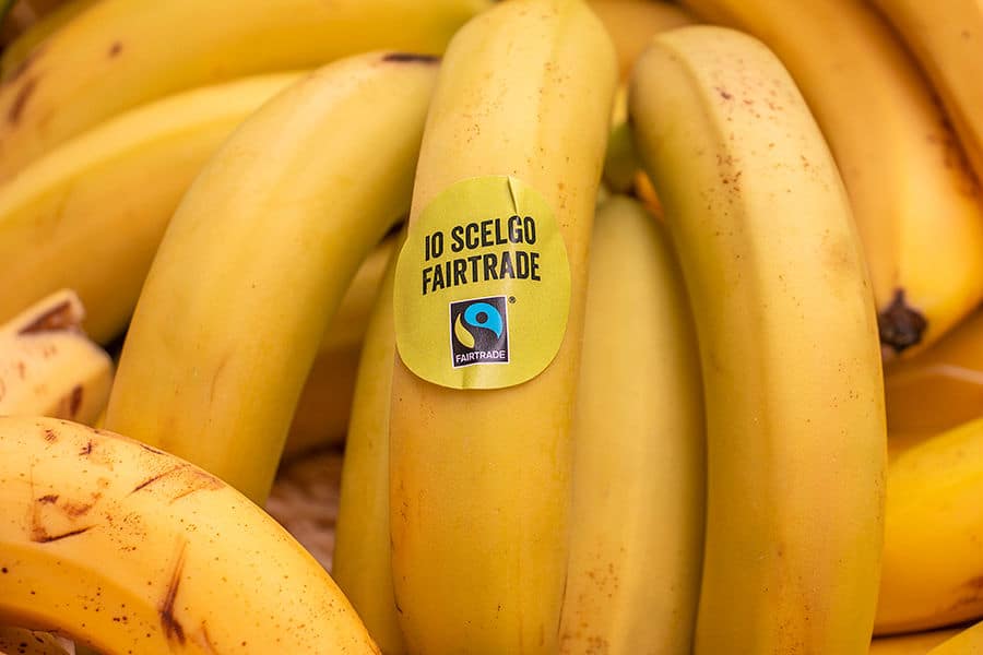 commercio equo solidale Fairtrade: nell'immagine momenti dell'evento sFRUTTATORI organizzato in Piazza San Babila per sensibilizzare all'acquisto etico