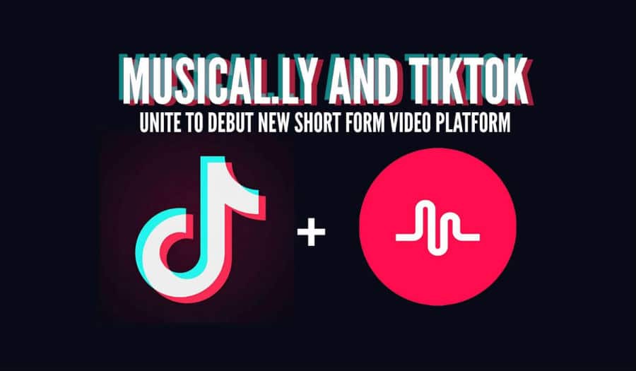 Il logo Tik Tok + Musical.ly