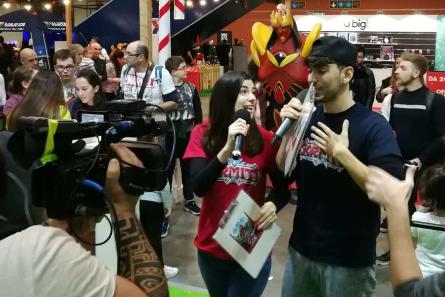 Creativi Digitali al lavoro: alcuni momenti del backstage del Gormiti Show, per la registrazione delle puntate speciali in YouTube Live presso lo stand di Giochi Preziosi e dal grande palco a G! come Giocare