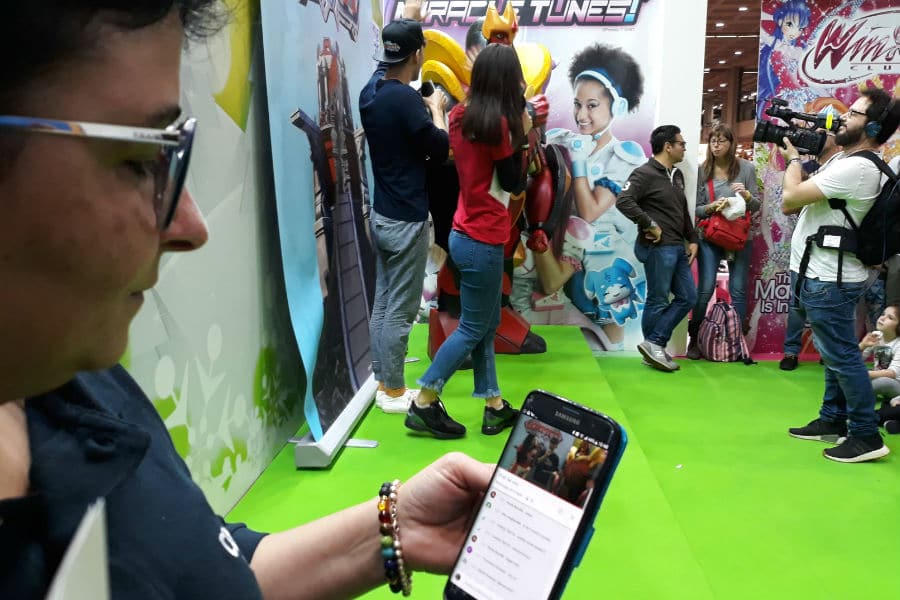 Creativi Digitali al lavoro: alcuni momenti del backstage del Gormiti Show, per la registrazione delle puntate speciali in YouTube Live presso lo stand di Giochi Preziosi e dal grande palco a G! come Giocare