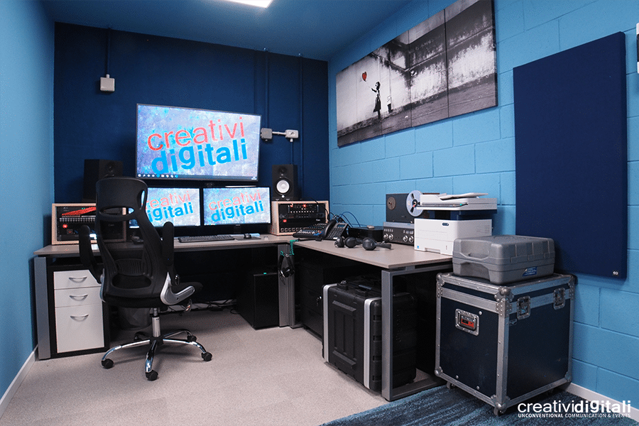 Sala regia di Creativi Digitali - agenzia di comunicazione