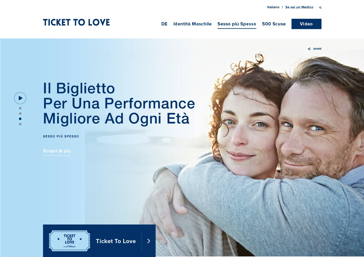 Contenuti della campagna IBSA Ticket to Love