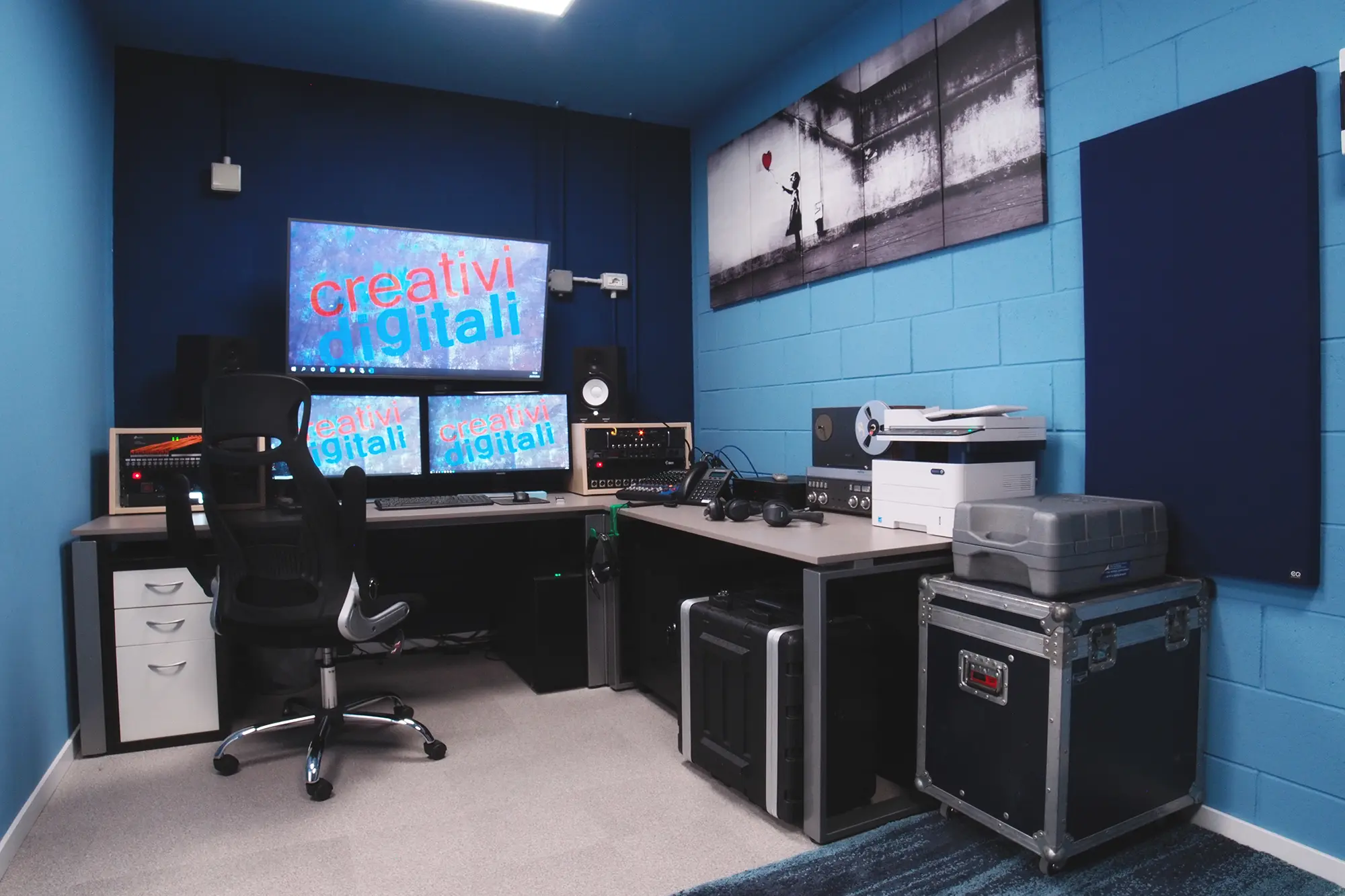Regia video negli studi di Creativi Digitali
